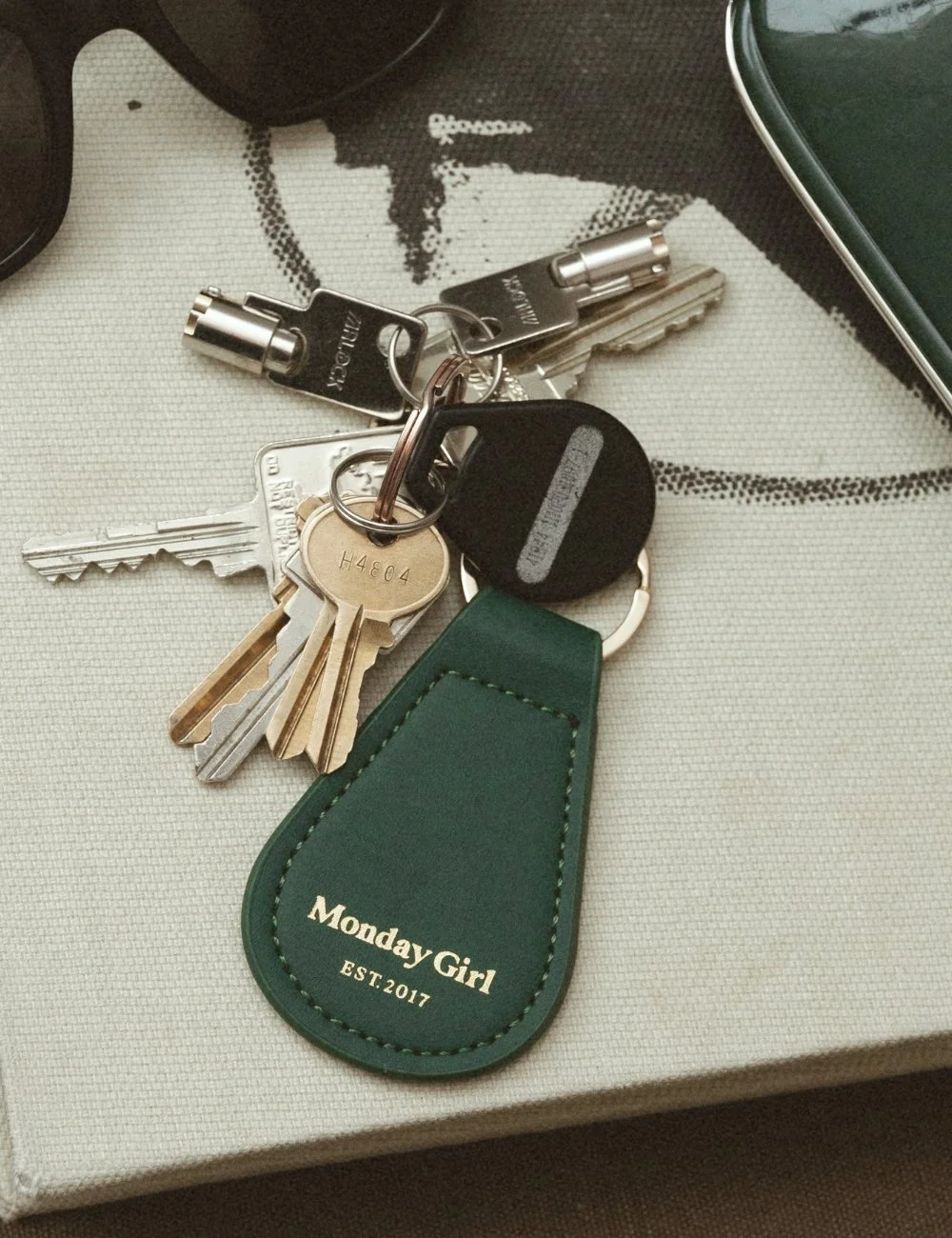 aime leon dore Leather Key Fob Keyring – ana tomy